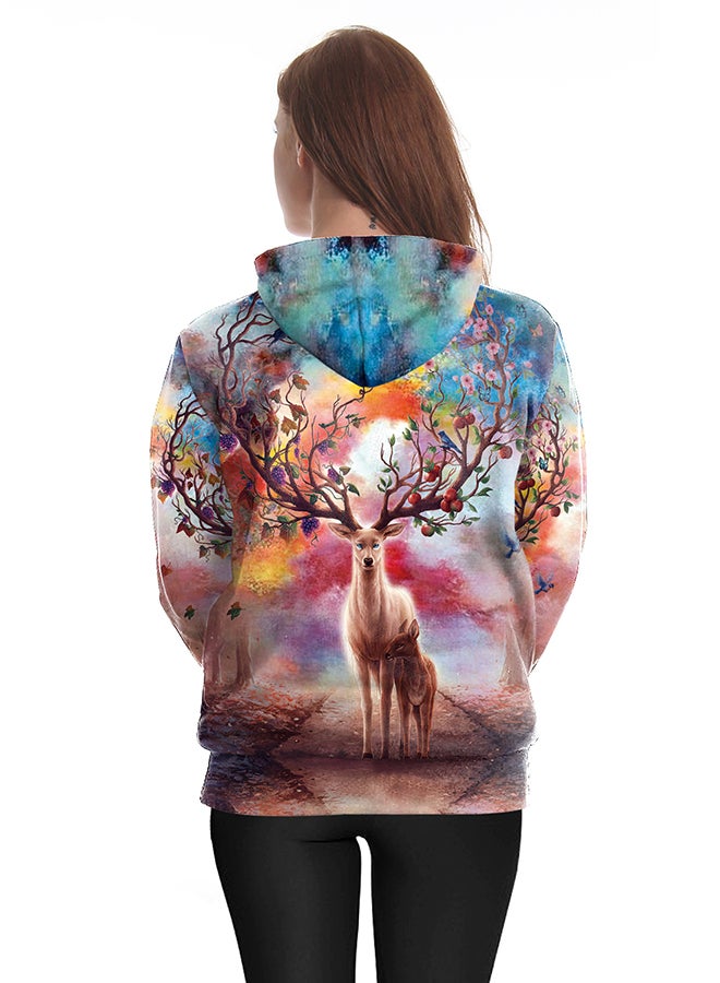 NADANBAO - 3D Printing Long Sleeve Hoodie Multicolour - Image 1