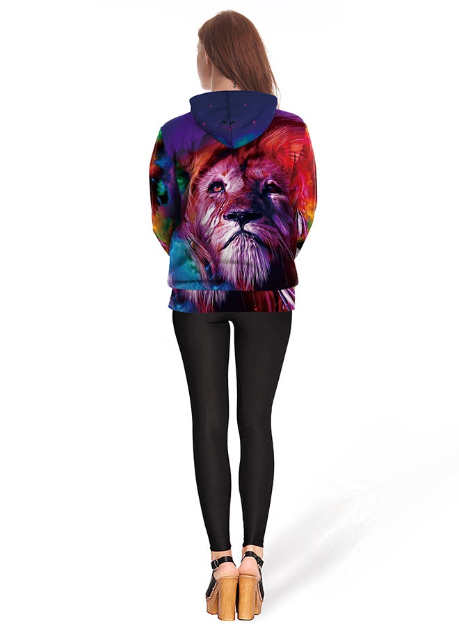 NADANBAO - 3D Printing Long Sleeve Hoodie Multicolour - Image 1