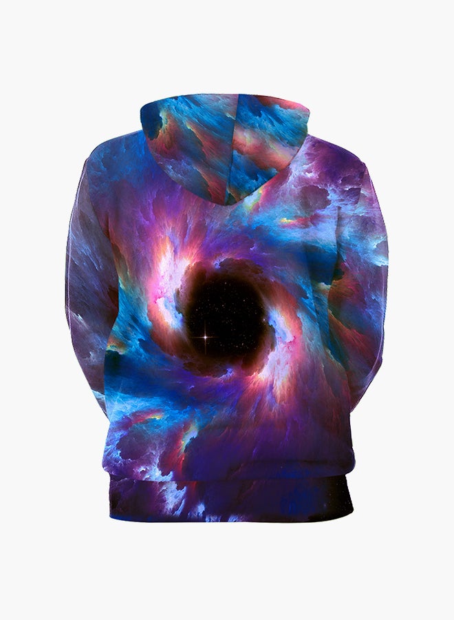 نادانباو هودي بأكمام طويلة وطبعة ثلاثية الأبعاد متعدد الألوان - Image 2