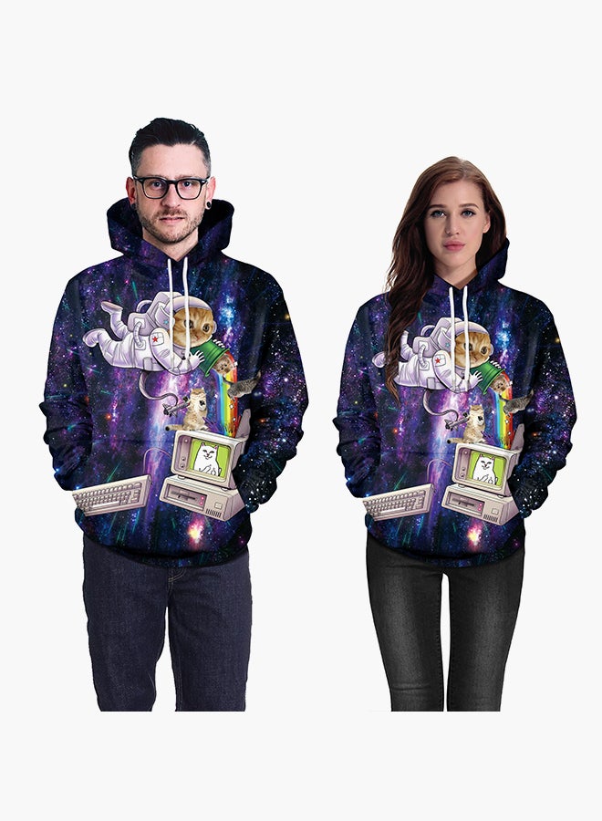 NADANBAO - 3D Printing Long Sleeve Hoodie Multicolour - Image 1