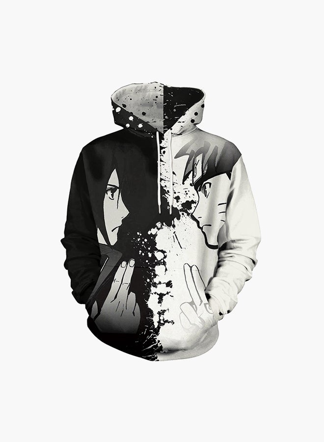 3D Printing Long Sleeve Hoodie Black/White - v1557488287/N24968990V_1