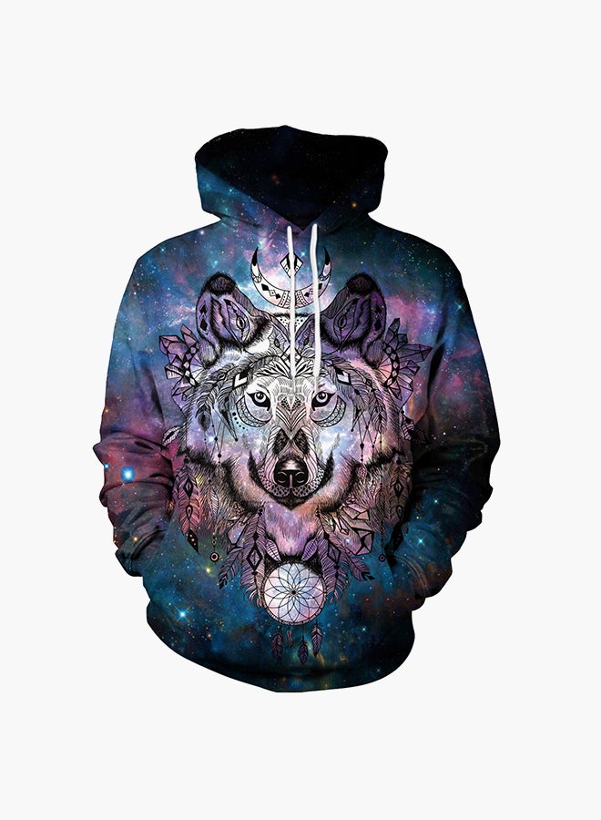 NADANBAO 3D Printing Long Sleeve Hoodie Multicolour  - Image 1