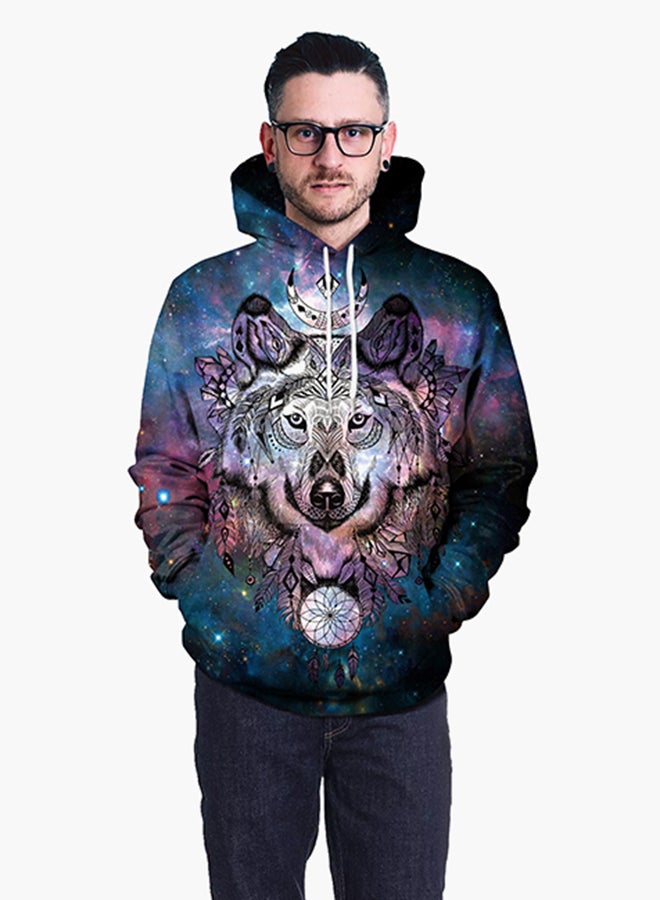 NADANBAO 3D Printing Long Sleeve Hoodie Multicolour  - Image 3