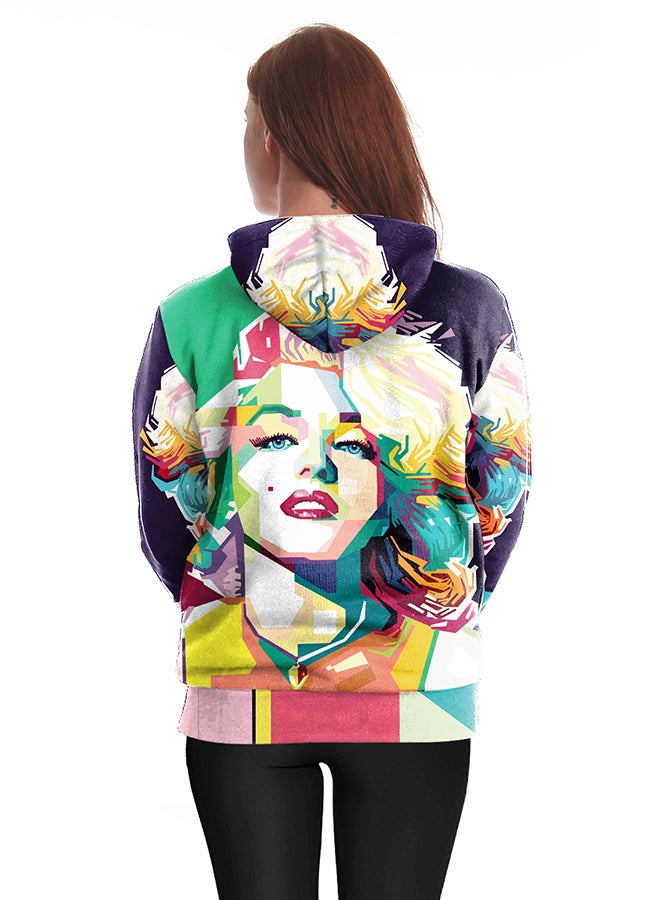 NADANBAO 3D Printing Long Sleeve Hoodie Multicolour - Image 4