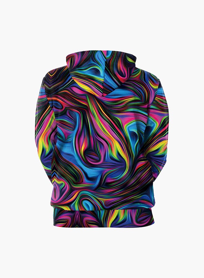 NADANBAO - 3D Printing Long Sleeve Hoodie Multicolour - Image 1