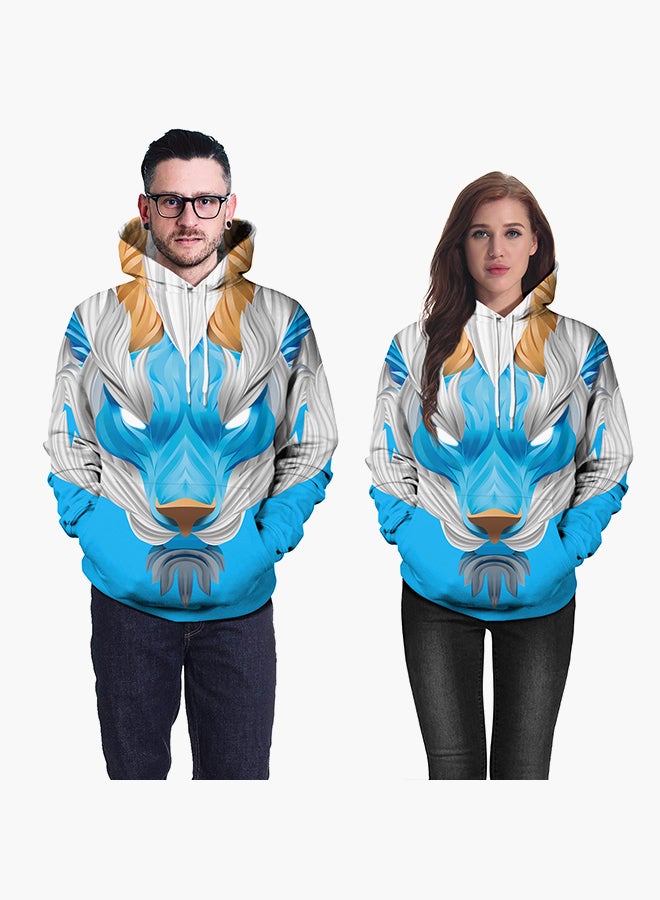 NADANBAO - 3D Printing Long Sleeve Hoodie Multicolour - Image 1