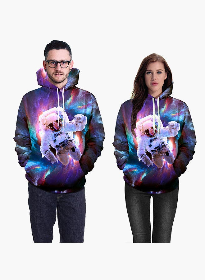 نادانباو هودي بأكمام طويلة وطبعة ثلاثية الأبعاد متعدد الألوان - Image 3