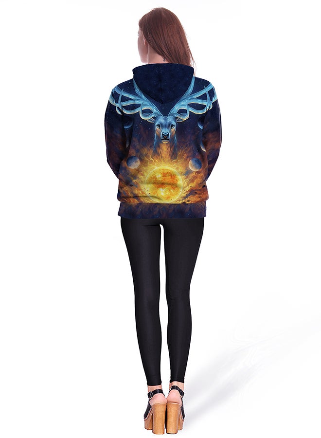 NADANBAO - 3D Printing Long Sleeve Hoodie Multicolour - Image 1