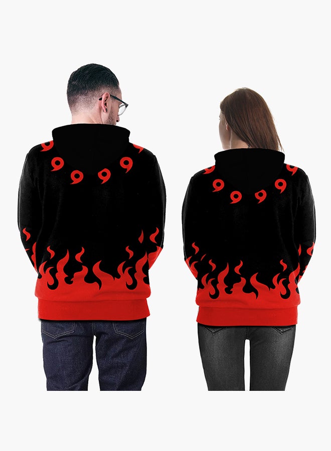 3D Printing Long Sleeve Hoodie Black/Red - v1557488315/N24969206V_4