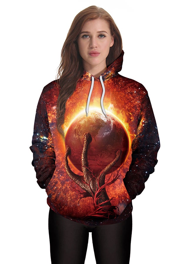 نادانباو هودي بأكمام طويلة وطبعة ثلاثية الأبعاد متعدد الألوان - Image 3