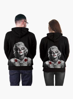 NADANBAO 3D Printing Long Sleeve Hoodie Black  - Image 4