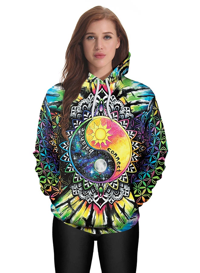 NADANBAO 3D Printing Long Sleeve Hoodie Multicolour  - Image 3