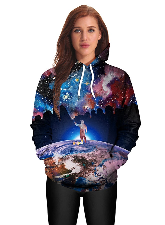 NADANBAO - 3D Printing Long Sleeve Hoodie Multicolour - Image 1