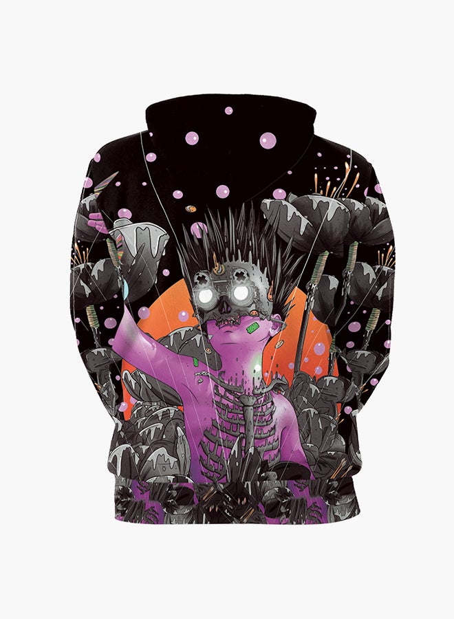 NADANBAO 3D Printing Long Sleeve Hoodie Multicolour - Image 2