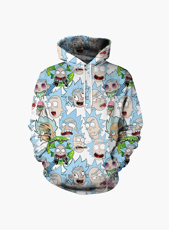 NADANBAO - 3D Printing Long Sleeve Hoodie Multicolour - Image 1