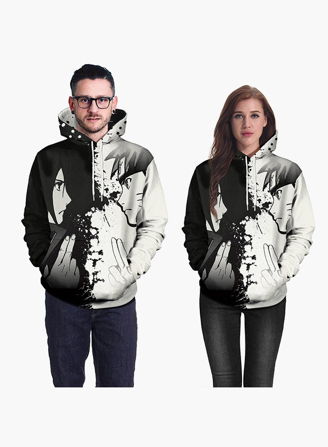 3D Printing Long Sleeve Hoodie Black/White - v1557488369/N24968990V_3