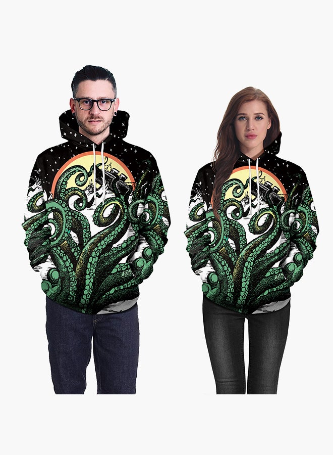 NADANBAO - 3D Printing Long Sleeve Hoodie Multicolour - Image 1