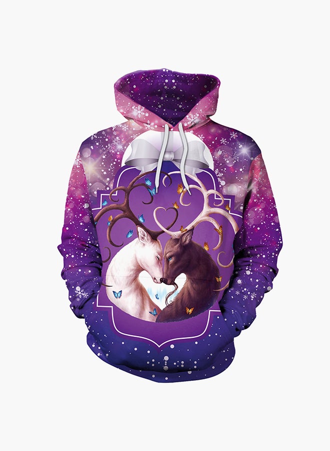 NADANBAO 3D Printing Long Sleeve Hoodie Multicolour  - Image 1
