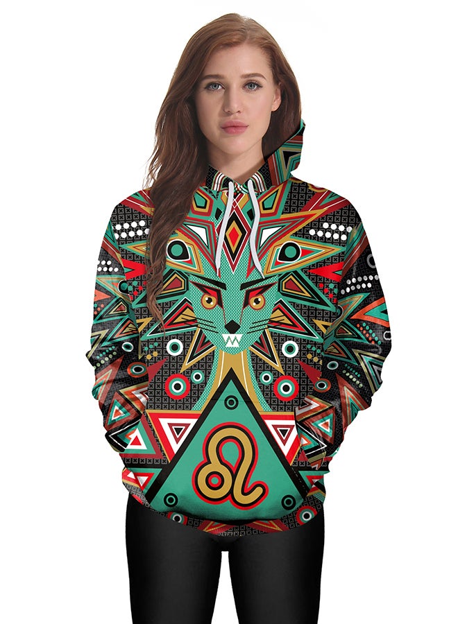 NADANBAO - 3D Printing Long Sleeve Hoodie Multicolour - Image 1