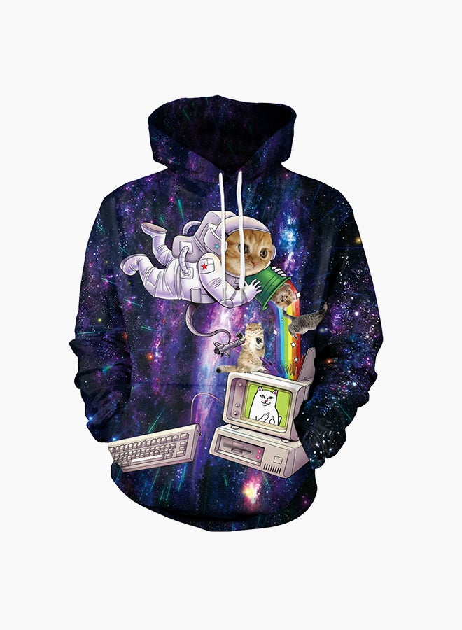 NADANBAO - 3D Printing Long Sleeve Hoodie Multicolour - Image 1