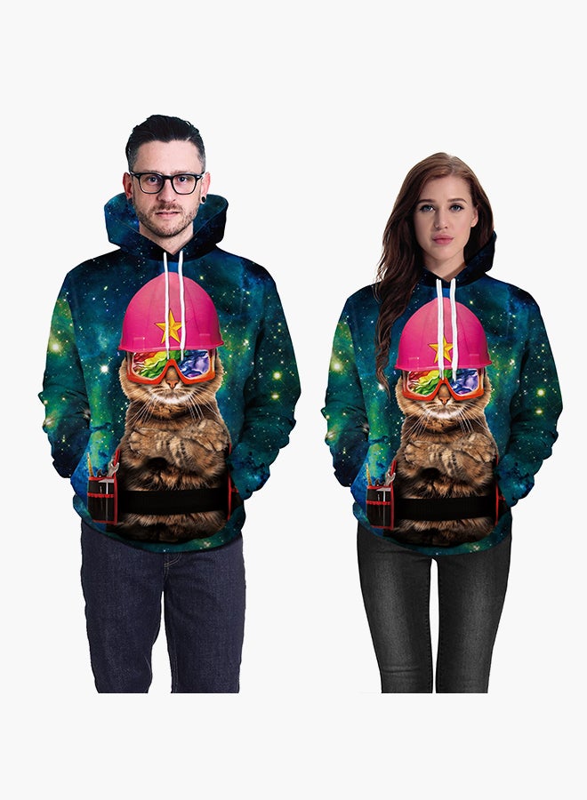 NADANBAO - 3D Printing Long Sleeve Hoodie Multicolour - Image 1