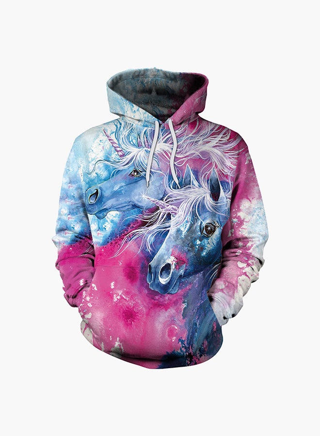 NADANBAO 3D Printing Long Sleeve Hoodie Multicolour - Image 1