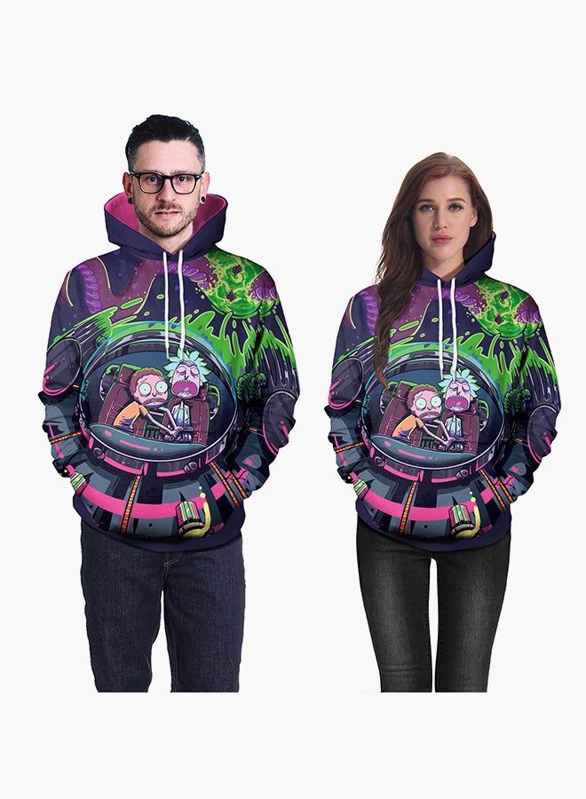 NADANBAO 3D Printing Long Sleeve Hoodie Multicolour  - Image 3