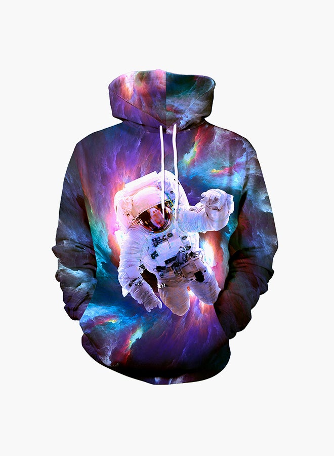 نادانباو هودي بأكمام طويلة وطبعة ثلاثية الأبعاد متعدد الألوان - Image 1