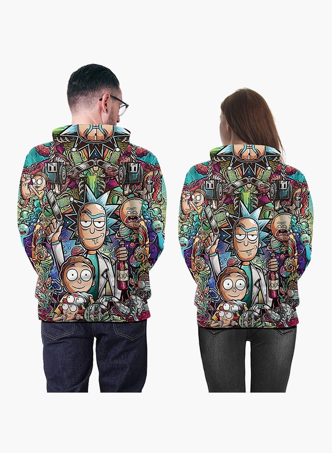NADANBAO - 3D Printing Long Sleeve Hoodie Multicolour - Image 1
