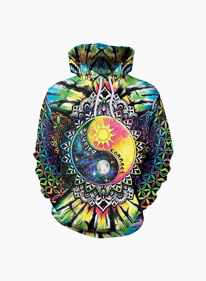 NADANBAO 3D Printing Long Sleeve Hoodie Multicolour  - Image 1