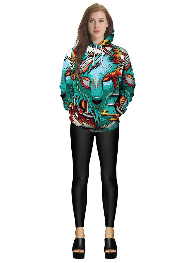NADANBAO 3D Printing Long Sleeve Hoodie Multicolour - Image 3