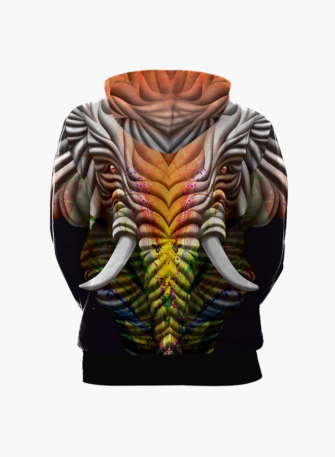 NADANBAO - 3D Printing Long Sleeve Hoodie Multicolour - Image 1