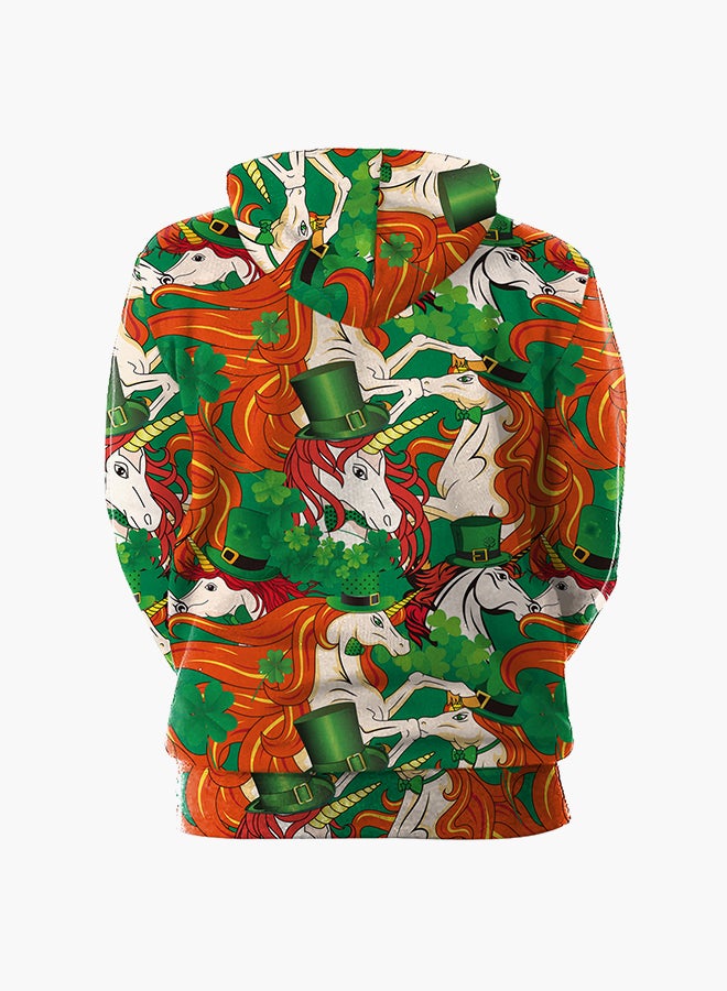 نادانباو هودي بأكمام طويلة وطبعة ثلاثية الأبعاد متعدد الألوان - Image 2