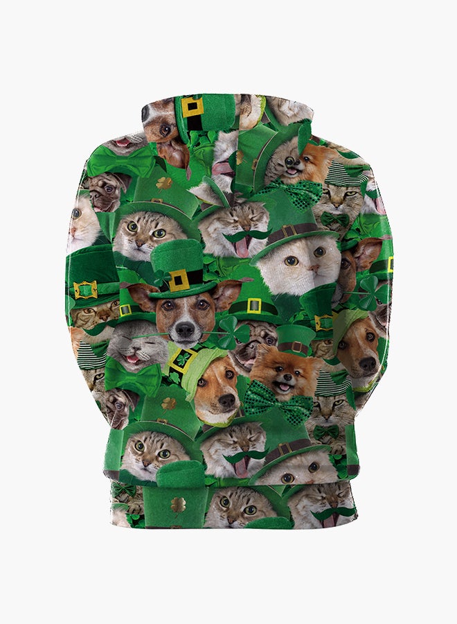 NADANBAO - 3D Printing Long Sleeve Hoodie Multicolour - Image 1