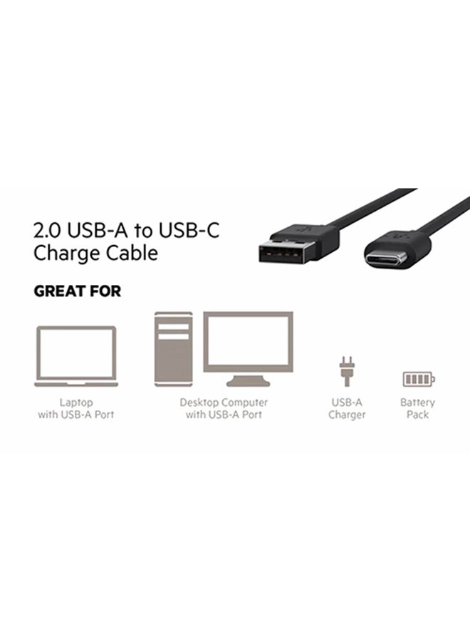 belkin USB 2.0 Type-A To Type-C Charge Cable Black  - Image 4