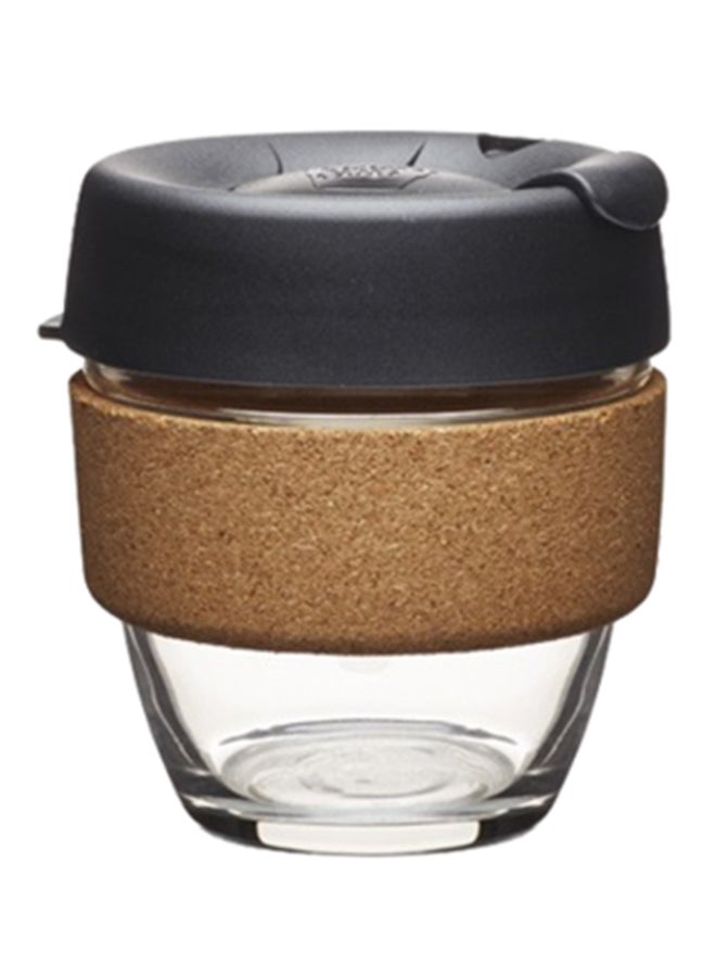 Illy - Travel Mug With Lid Black/Brown 10(L)x10(W)x13.5(H) - Image 1