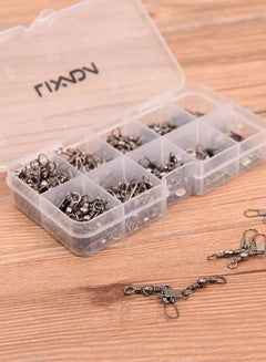 LIXADA 200-Piece Barrel Swivel Fishing Tackle Set 