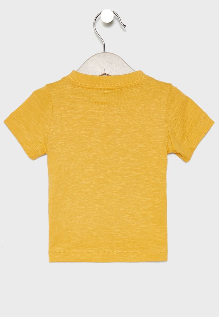 Slogan T-Shirt Yellow - v1557512928/N25221063V_2