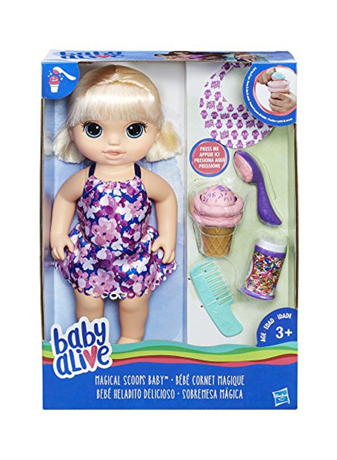 Baby Alive Magical Scoops Blonde Baby Doll - Image 1