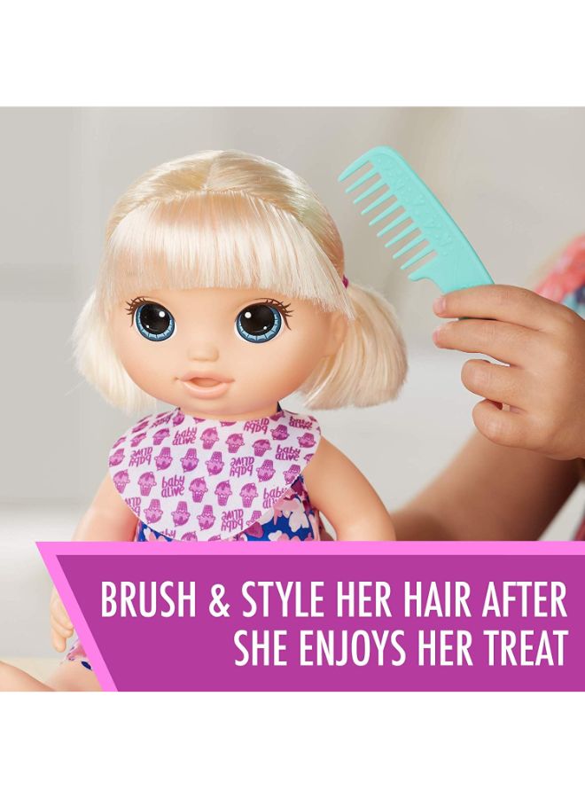 Baby Alive Magical Scoops Baby Blonde Doll - Image 5