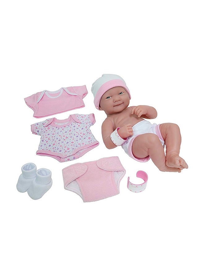 JC TOYS 8-Piece Newborn Baby Doll 14inch  - Image 1