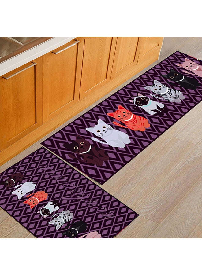Angel city Cartoon Animals Pattern Floor Mat Multicolour 50X80cm - Image 2