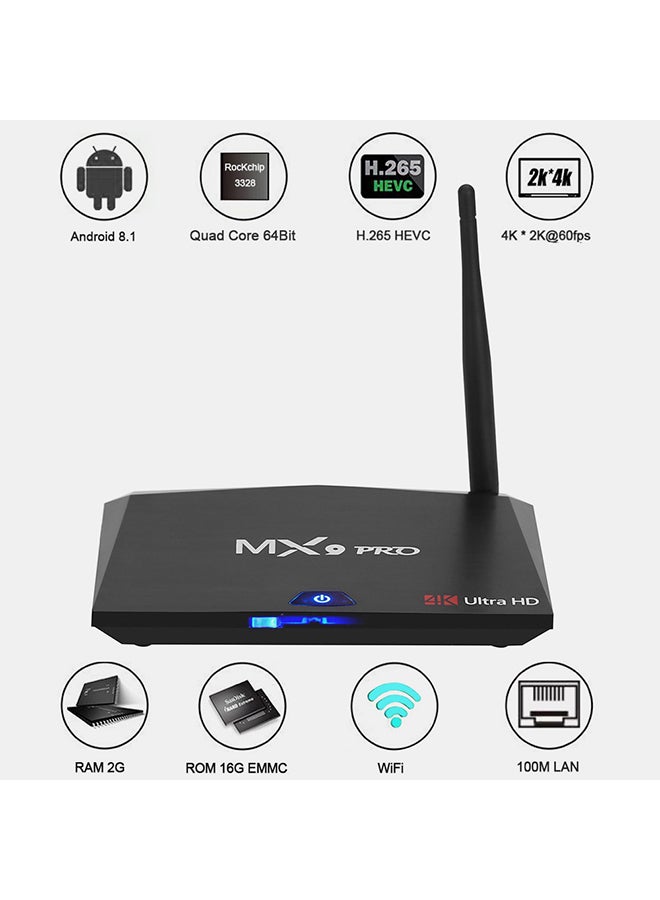 Mx9 Pro 4K Smart TV Box V292 Black  - Image 3