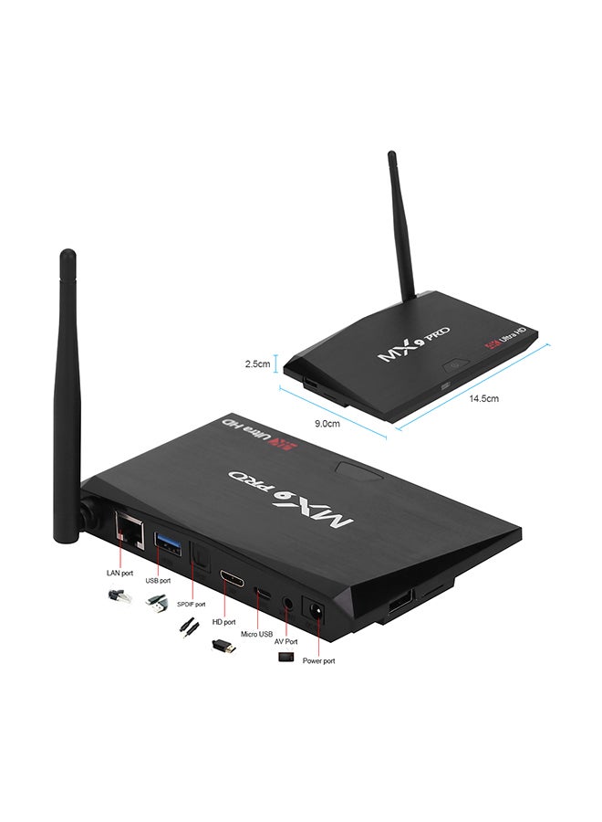 Mx9 Pro 4K Smart TV Box V292 Black  - Image 2