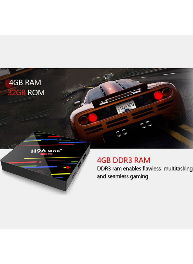 Mini H96 Max+ 4K Smart TV Box V561 Black  - Image 2