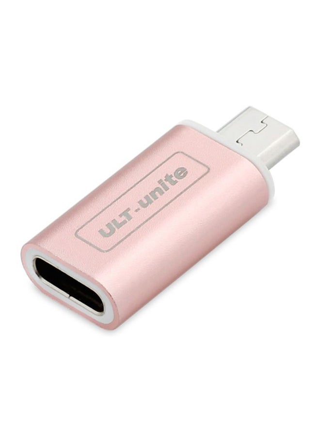 Type-C To Micro USB Device For Samsung Galaxy S7 Edge Rose Gold/Silver