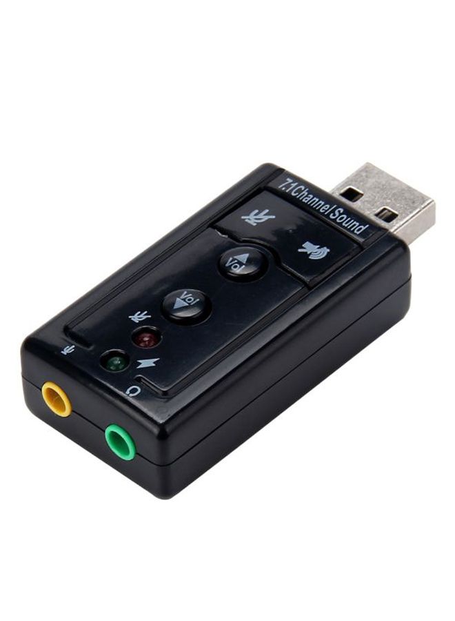 Generic 7.1 Channel Sound USB Audio Adapter Black  - Image 2