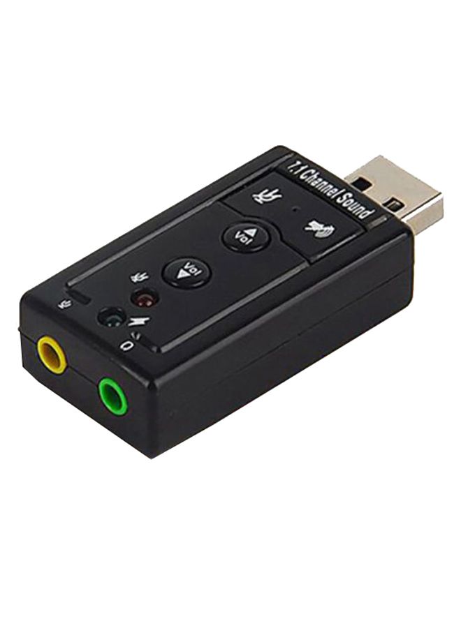 Generic 7.1 Channel Sound USB Audio Adapter Black  - Image 2