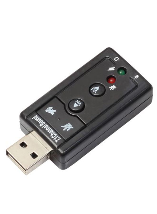Generic 7.1 Channel Sound USB Audio Adapter Black  - Image 2