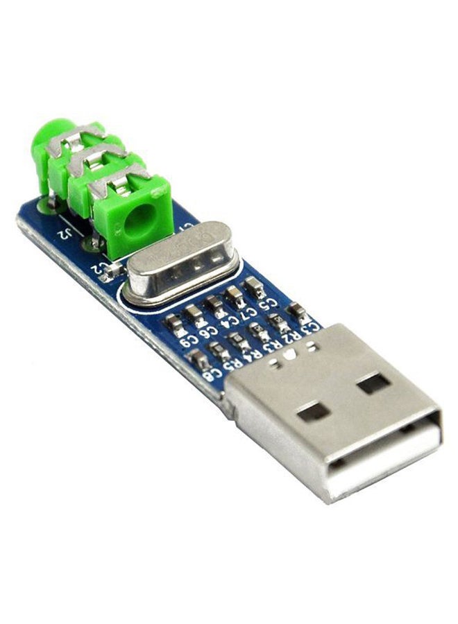 Generic - Mini USB  Sound Card Dac Decoder Board Blue - Image 1